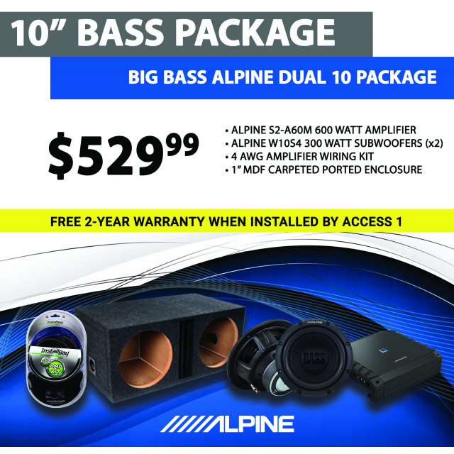 Alpine Dual 10 Bassline